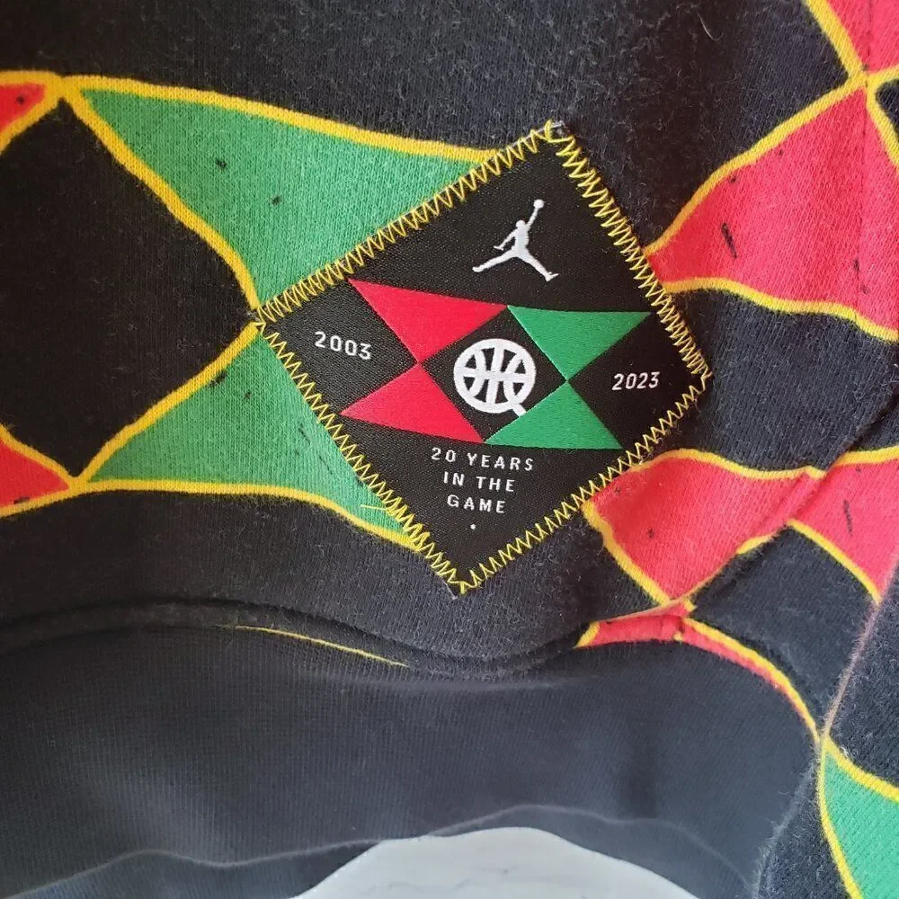 Air Jordan Quai 54 World Streetball Championship Hoodie Mens L Red Green Black